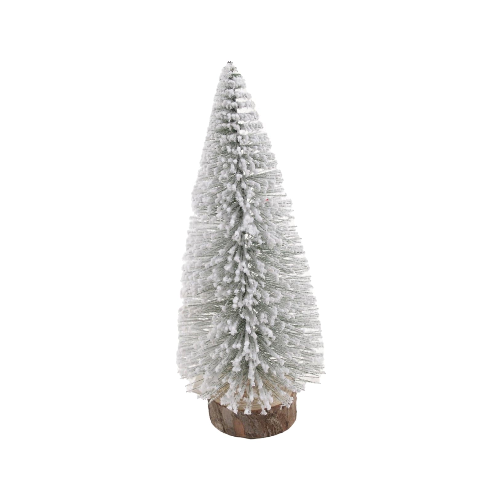 Albero su tronchetto alberello natalizio pino innevato Natalizio in PVC - 7