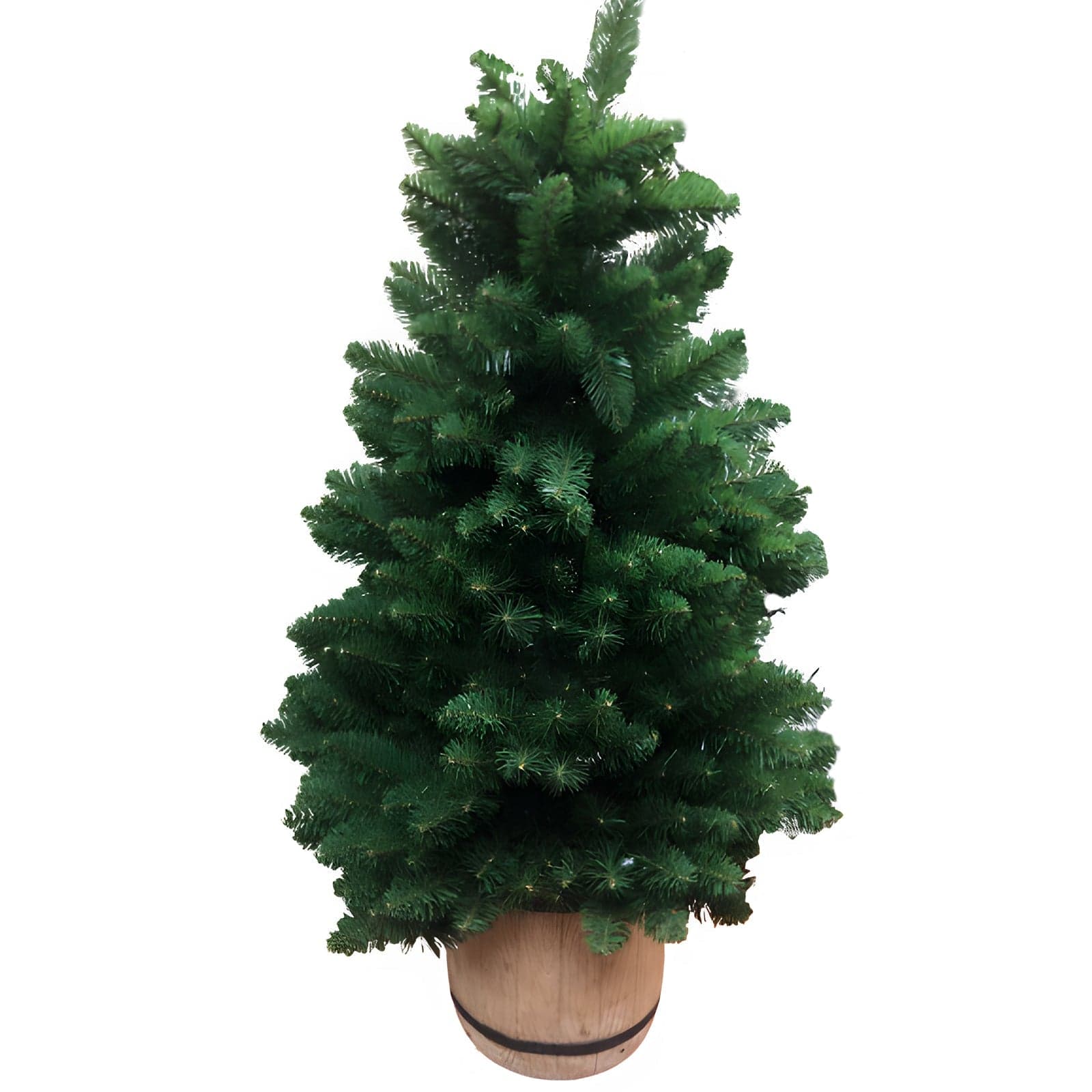 Albero di Natale Pino Verde con vaso, in PVC di altissima qualità h 130 cm - 2