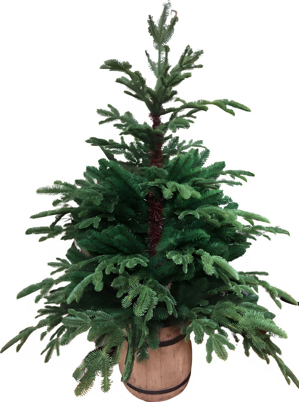 Albero di Natale con vaso, in PE Effetto Real Touch h 130 cm - 2