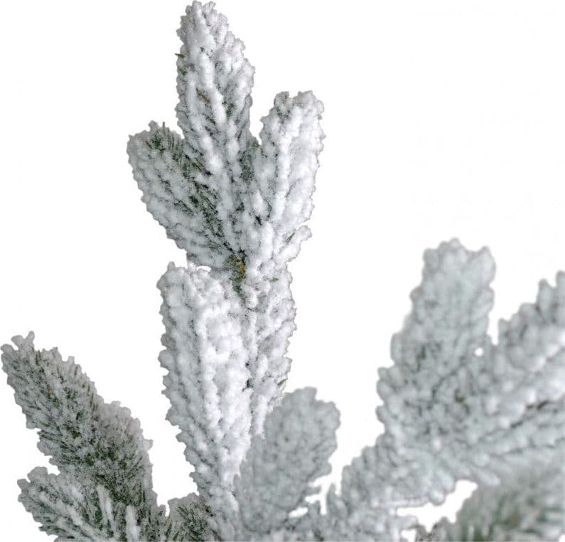 Albero di natale Innevato Slim "Kennedy" in PE Effetto Real Touch + Flock - 5