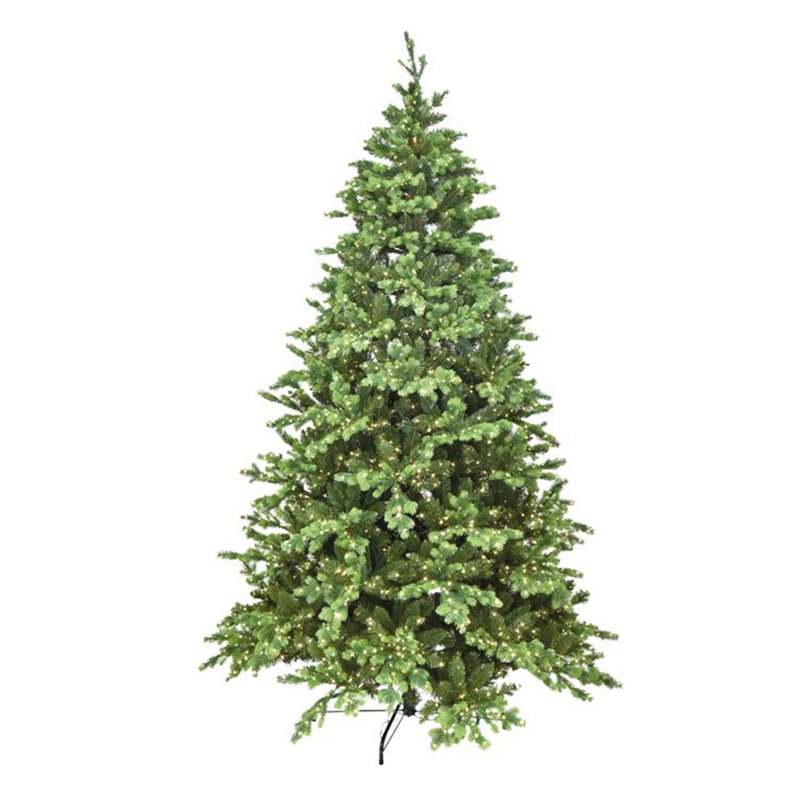 Albero di natale con Micro Led Incorporati "Madison" 80 % PE Effetto Real Touch - 9