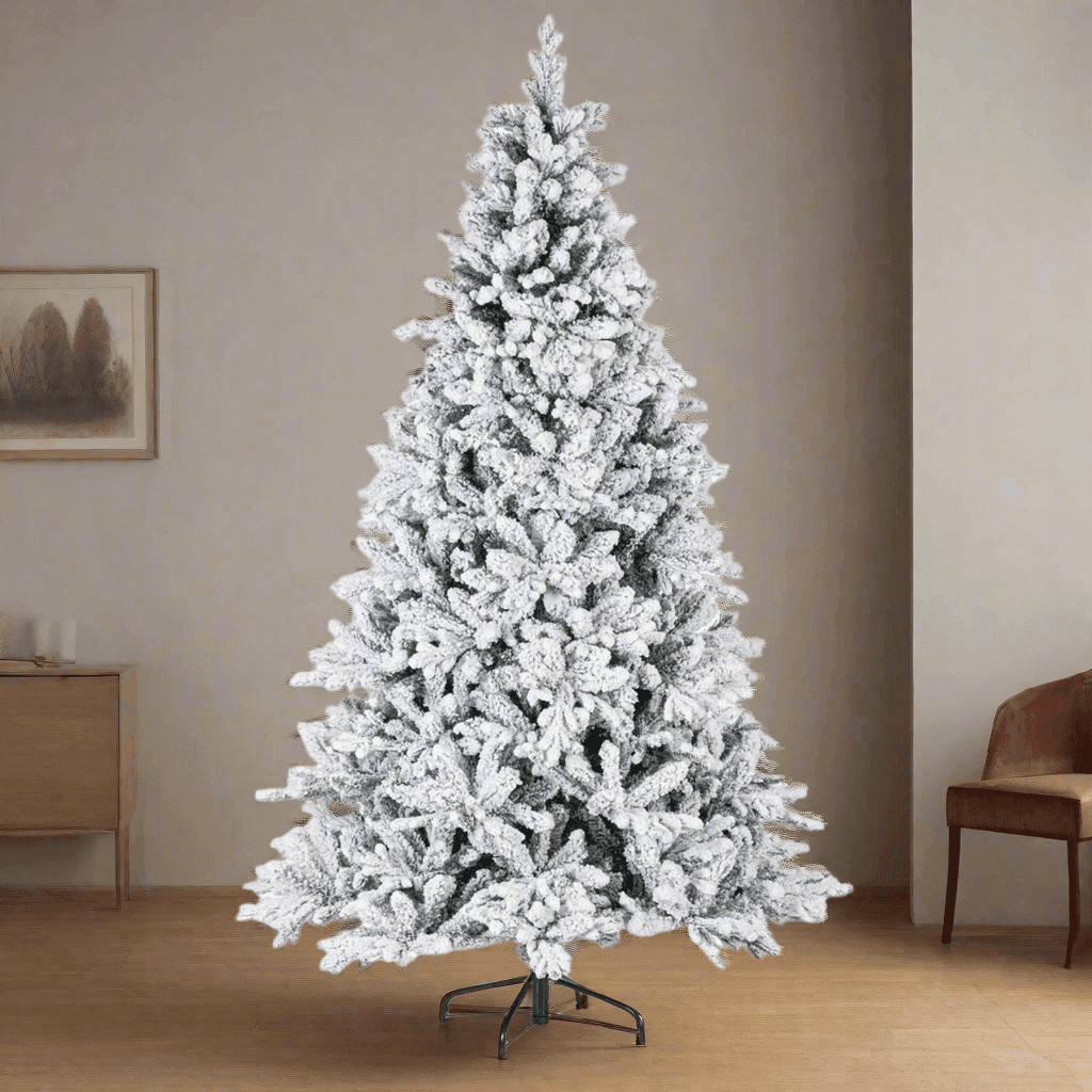 Albero di natale "Royal innevato" in PVC di Altissima qualità + Flock - 2