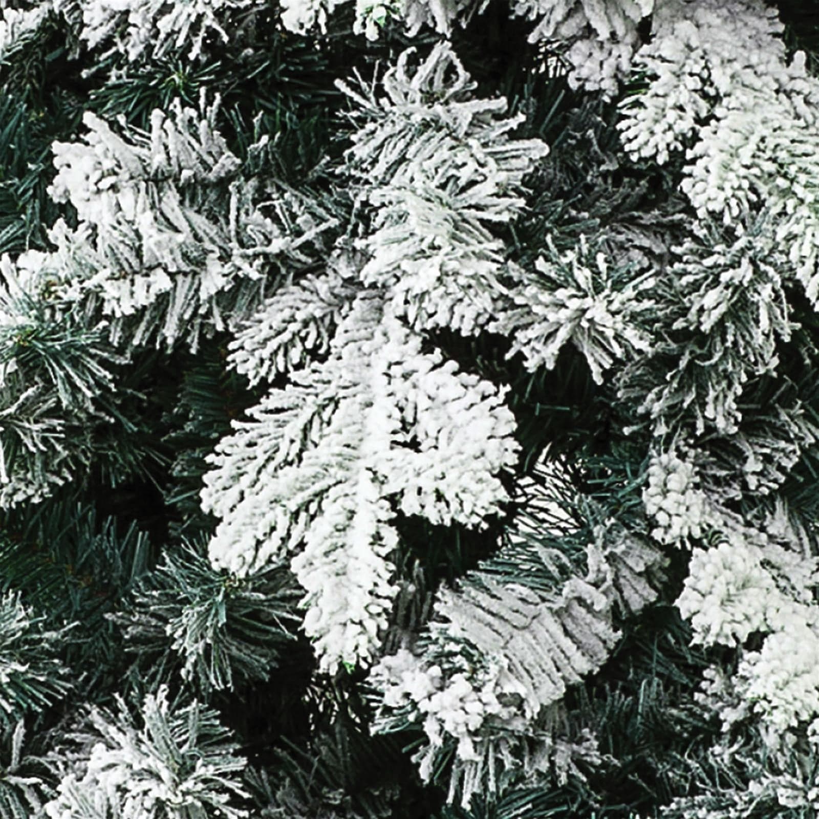 Albero di natale innevato "Alaska" in PE Effetto Real Touch + Flock - 2
