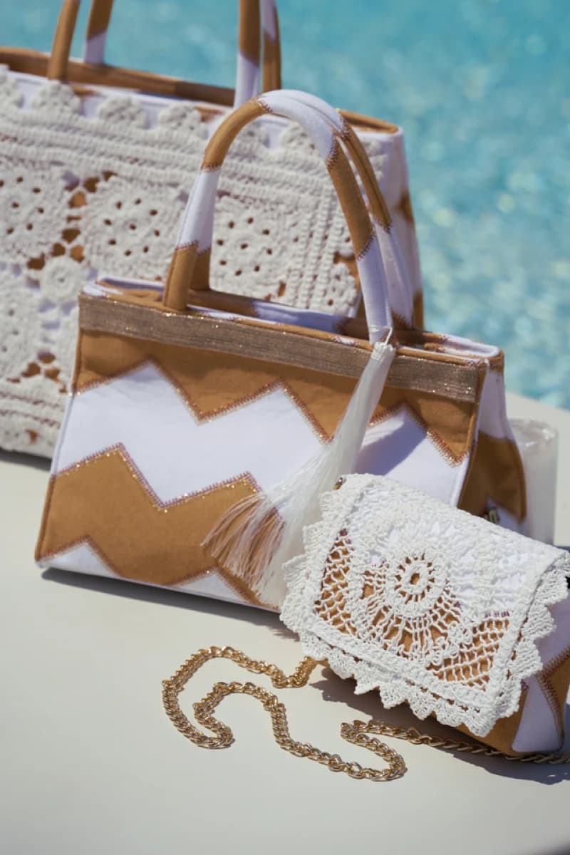 PHO Firenze | Borsa zig zag con dettaglio nappe - 2