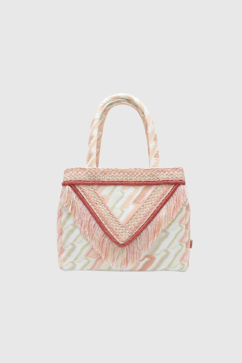 PHO Firenze | Borsa a mano fantasia con frange - 4