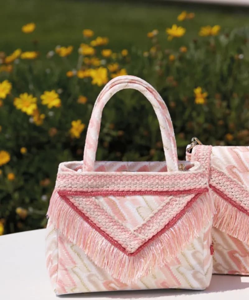 PHO Firenze | Borsa a mano fantasia con frange - 3
