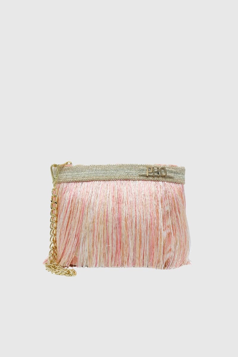 PHO Firenze | Pochette a tracolla fantasia con frange - 3