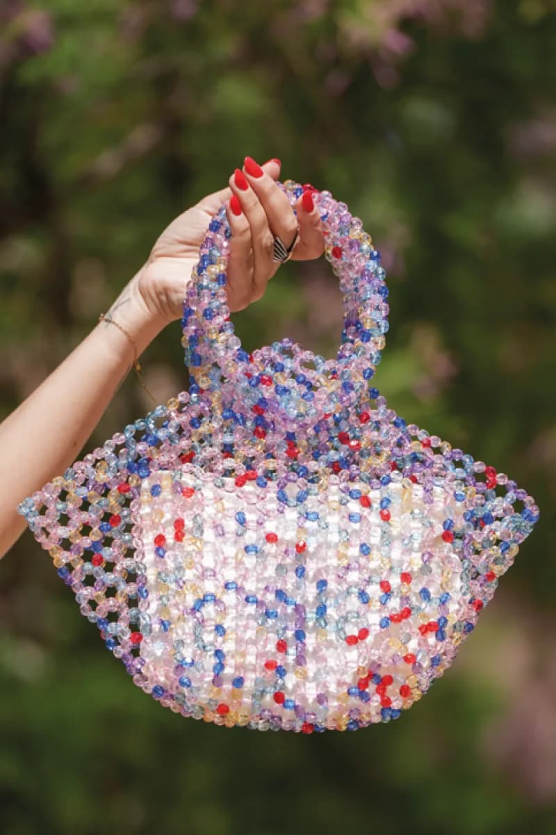 PHO Firenze | Borsa di perline a trapezio - 2