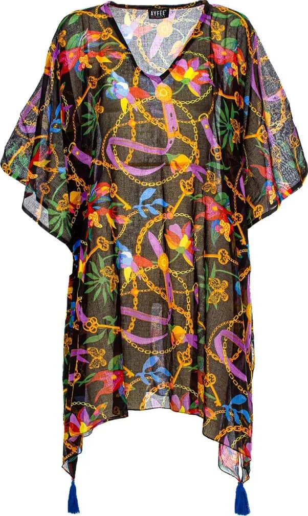 AYFEE | Kimono corto scollo V Flower Belts - 2