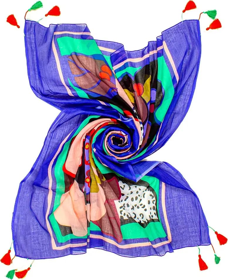 AYFEE | Foulard pareo stampa Abstract Print - 2