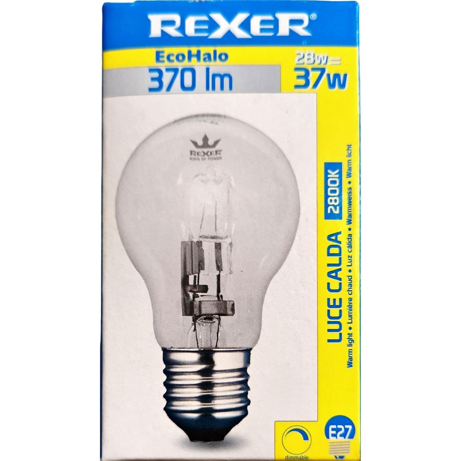 REXER LAMPADINA 28W E27  2800K LUCE CALDA - 1