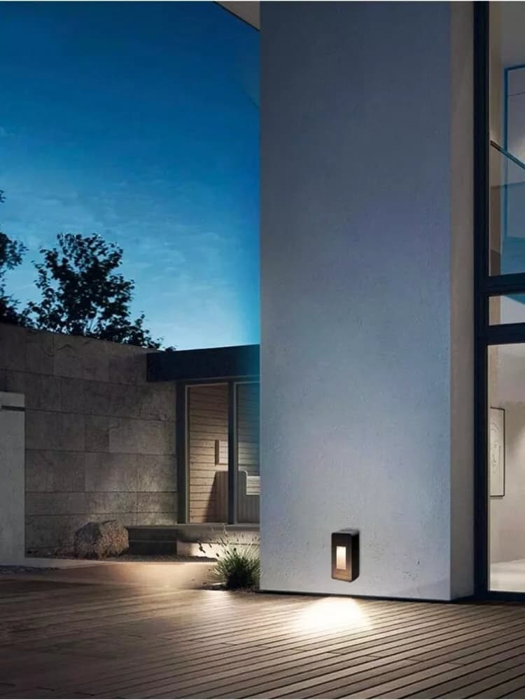 Applique Led Luce Naturale Faretto 12 W Segnapassi A Muro Esterno Nero Ip65 Es62 - 5