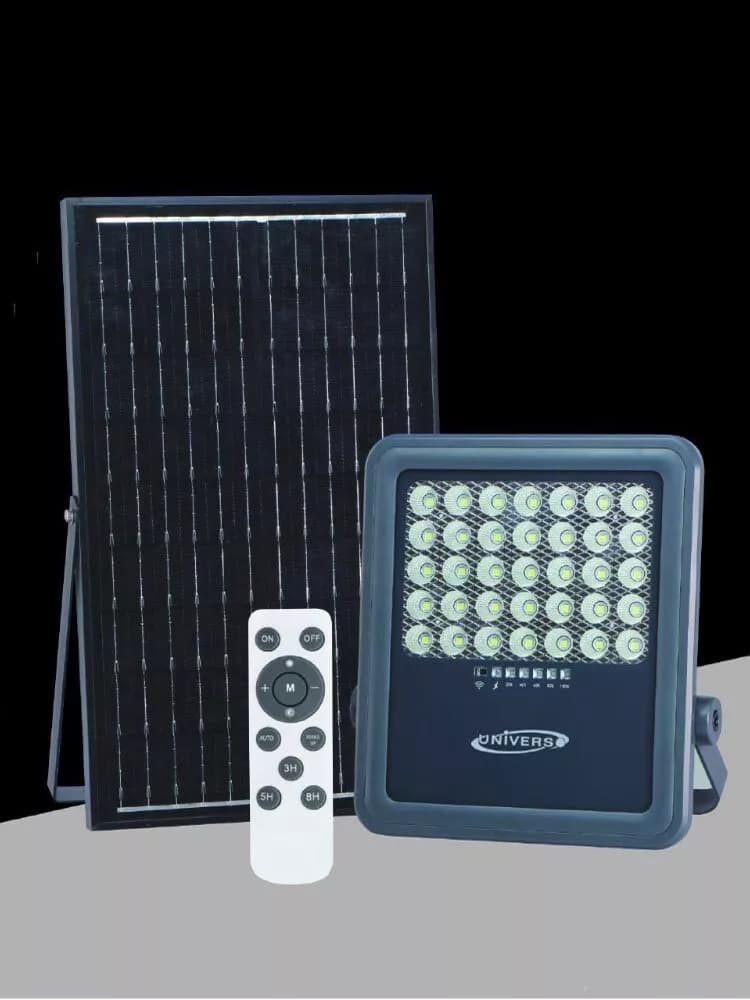 Faro Led Con Pannello Solare 150 Watt Luce Naturale 4000k Telecomando - 5