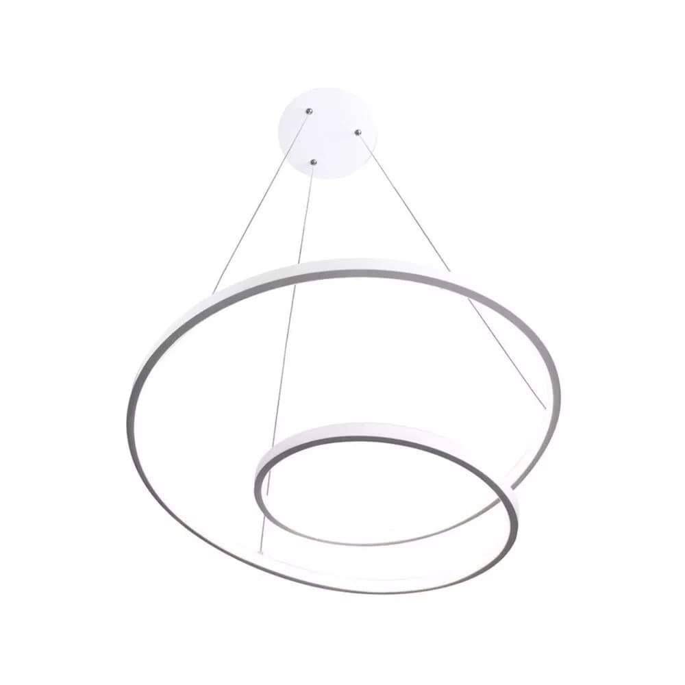 Lampadario Led A Sospensione Anelli Incrociati 38 W Luce Bianca Calda Naturale - 3