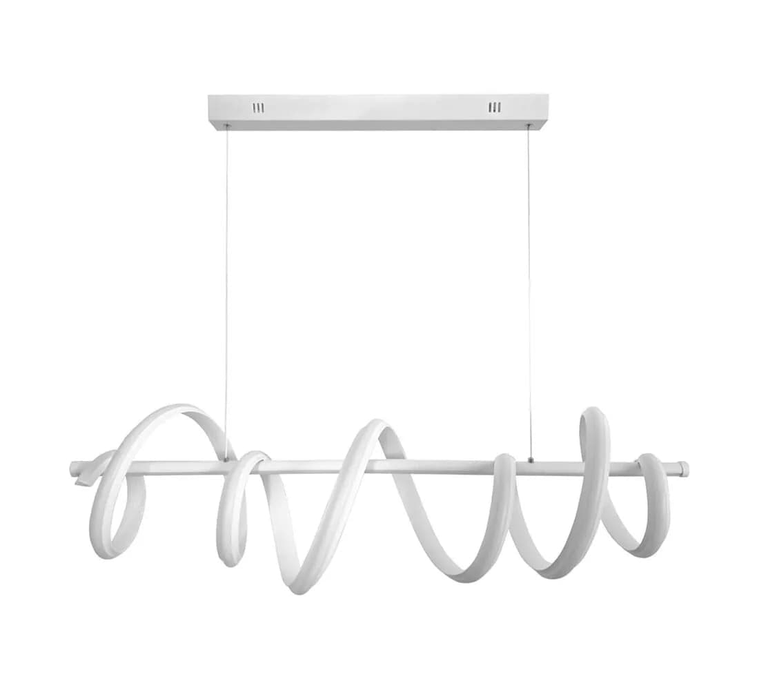 Lampadario Led 3 Tonalita Luce Bianca Calda Naturale 60 Watt Stile Moderno - 4