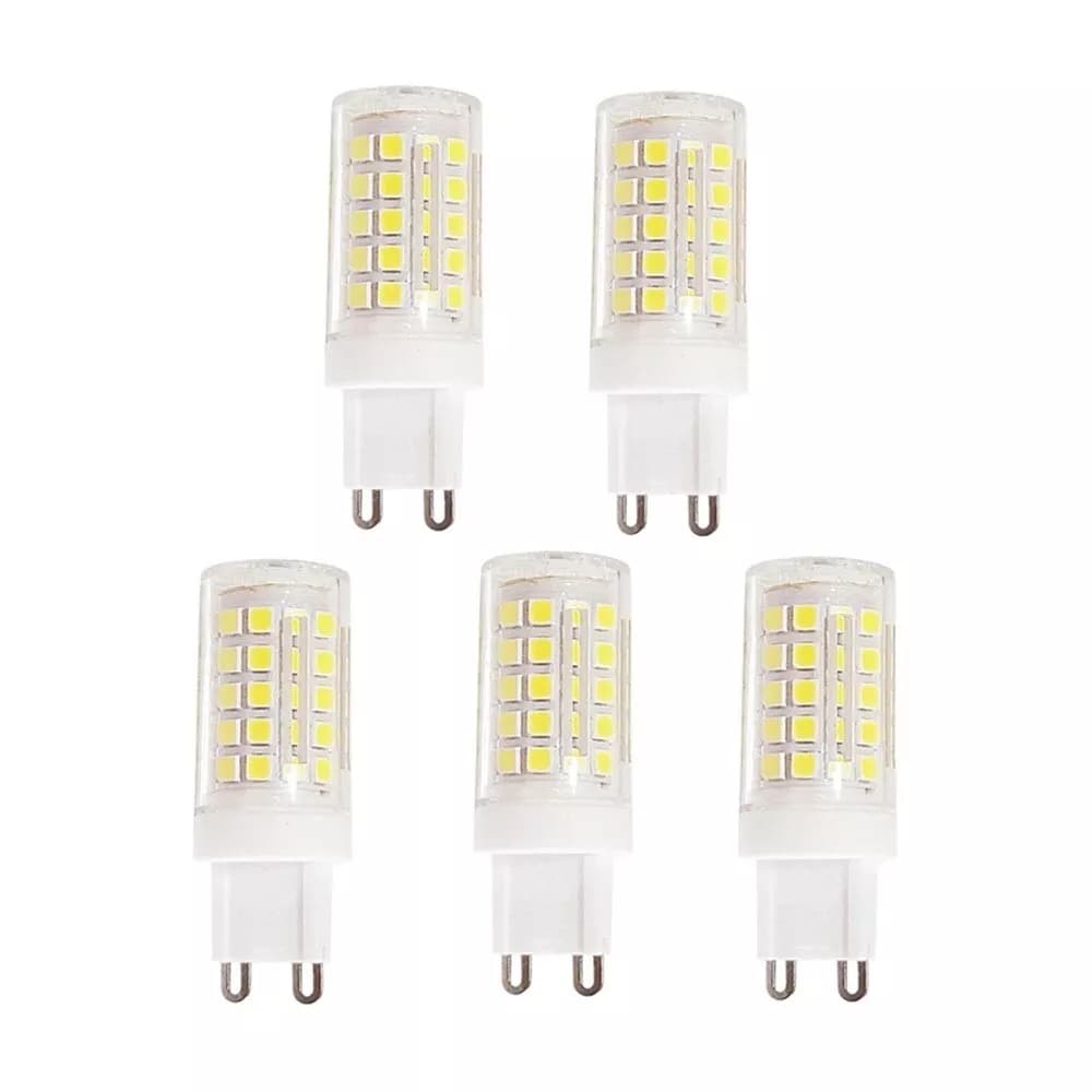 5 Lampadine G9 Lampadina Led 4.8 W = 60 W Luce Bianca Per Lampadario Applique - 5