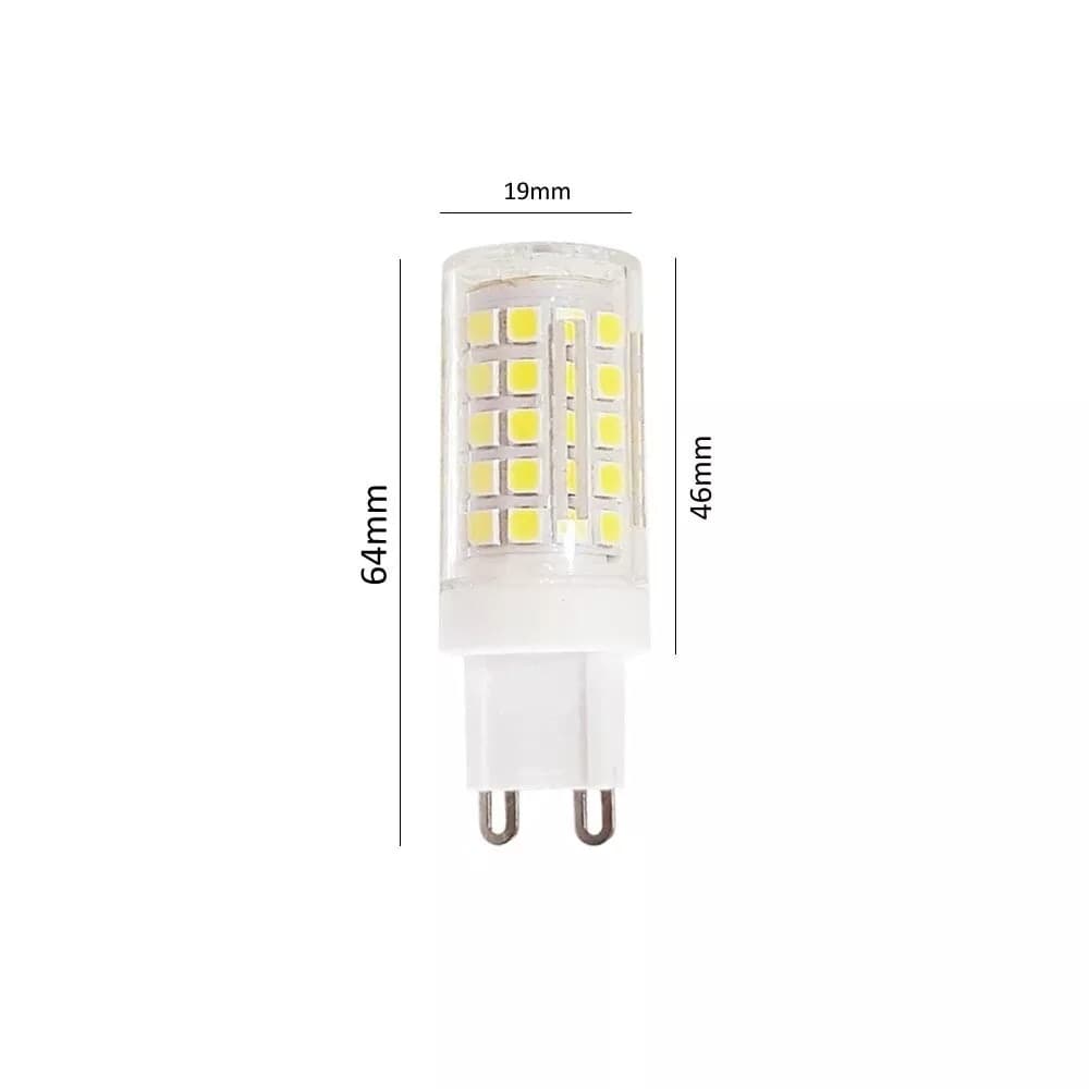5 Lampadine G9 Lampadina Led 4.8 W = 60 W Luce Bianca Per Lampadario Applique - 3