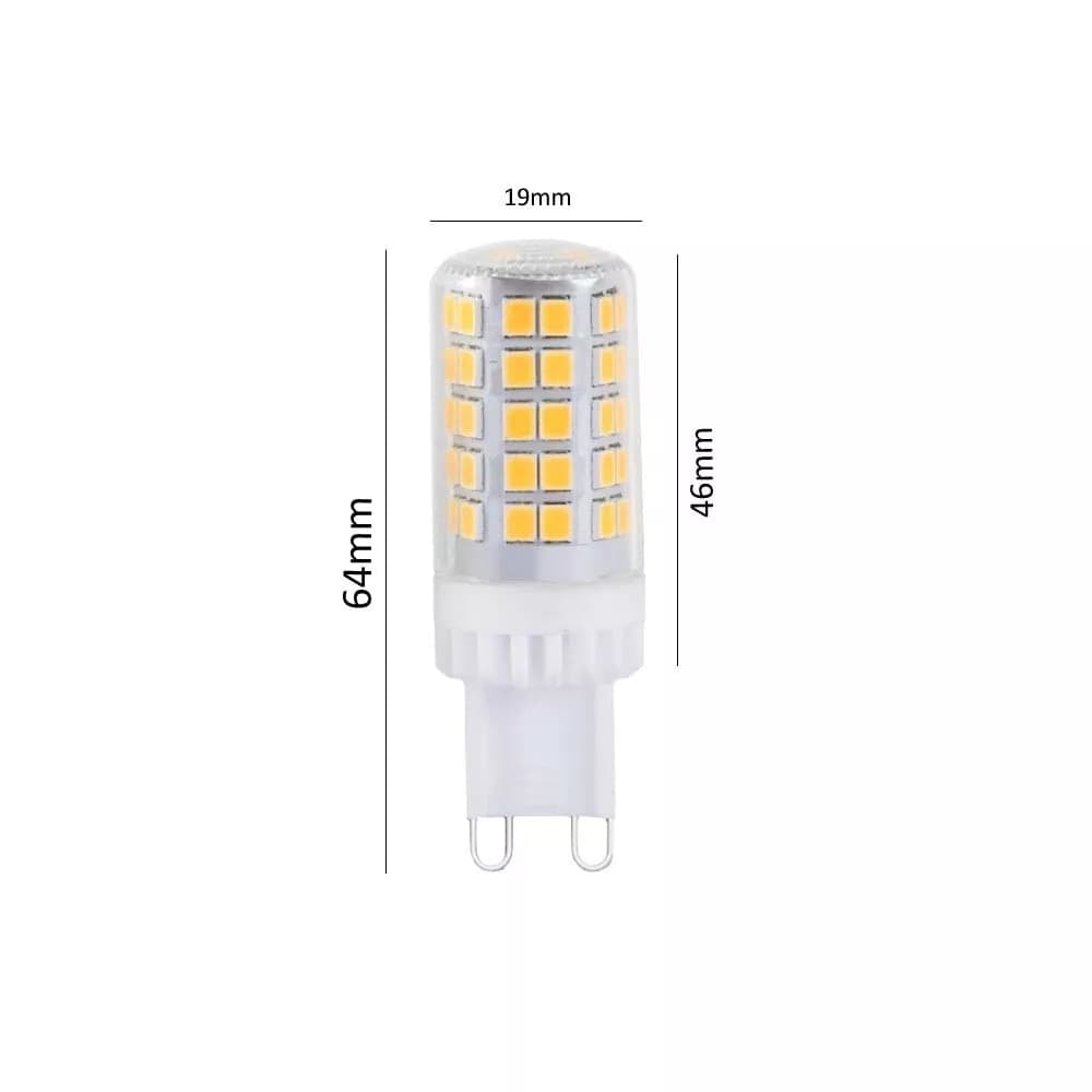 5 Lampadine G9 Lampadina Led 4.8 W = 60 W Luce Calda Per Lampadario Applique - 2