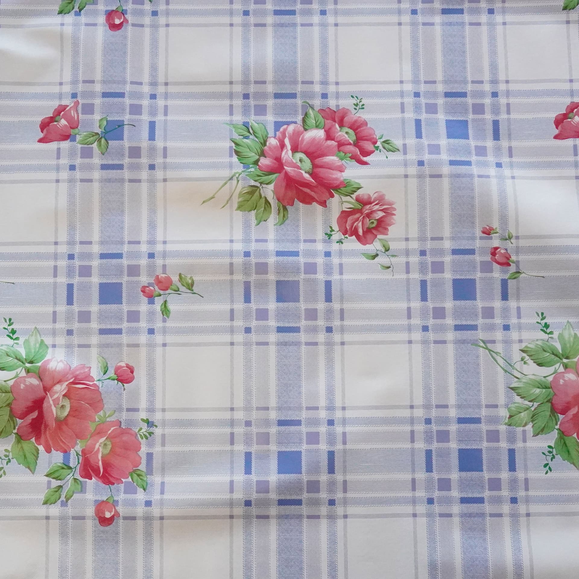 ***MEGA STOCK*** Rotolo da 20 metri (H140cm) di Tovaglia PVC telata cerata Per Casa, Sagre, Pizzerie BLU E ROSSO - 3