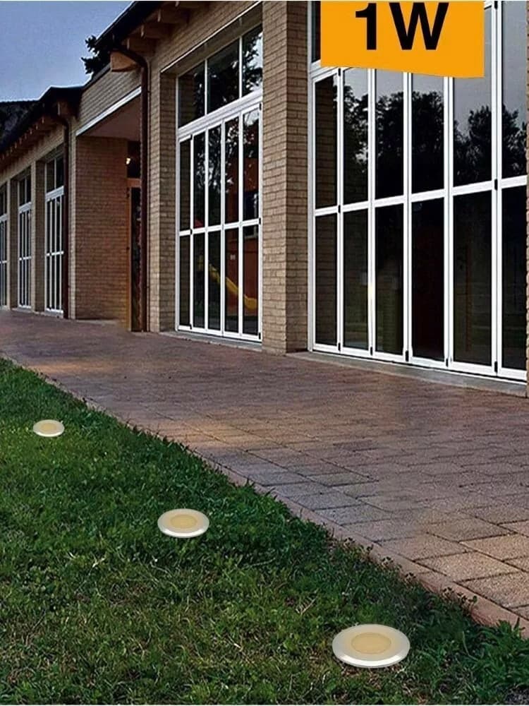 Faretto Segnapassi Calpestabile 12 V 1 W Led Luce Naturale Esterno Ip68 Es41 - 2