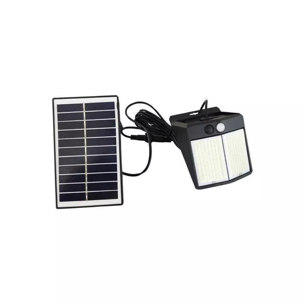 Faretto Con Pannello Solare Sensore Movimento Applique Luce Bianca 6500k Ip65 - 2
