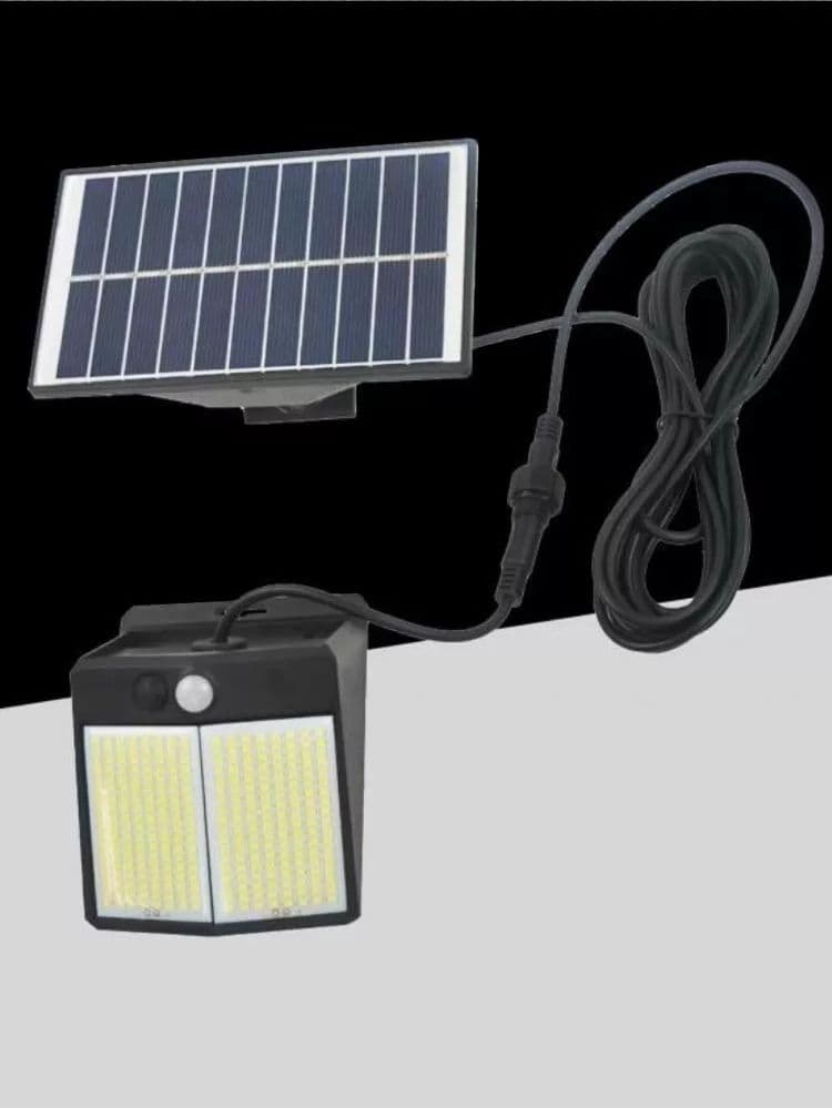 Faretto Con Pannello Solare Sensore Movimento Applique Luce Bianca 6500k Ip65 - 3