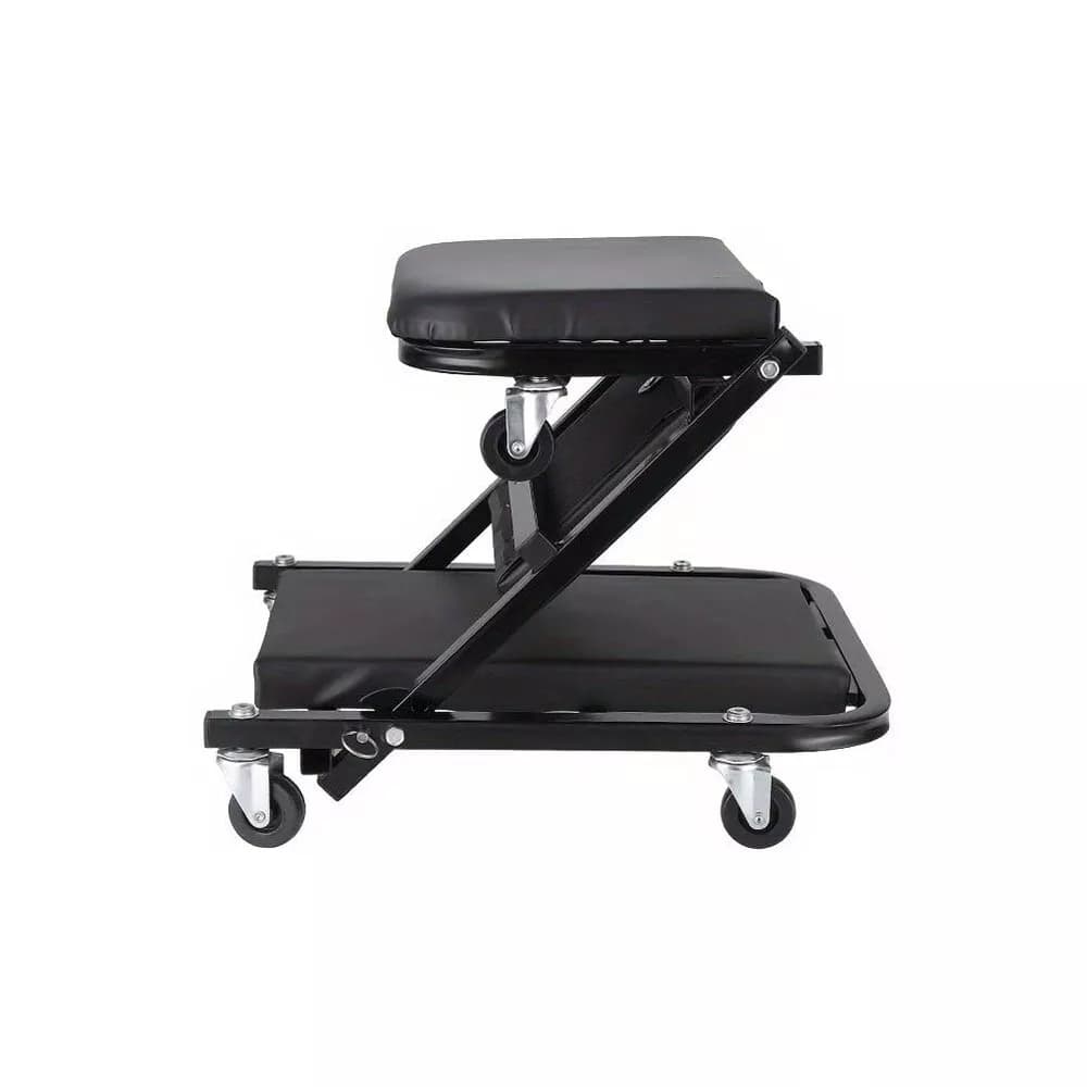 Carrello Sgabello Pieghevole 2 In 1 Fino A 150 Kg Carrellino Per Officine Garage - 5