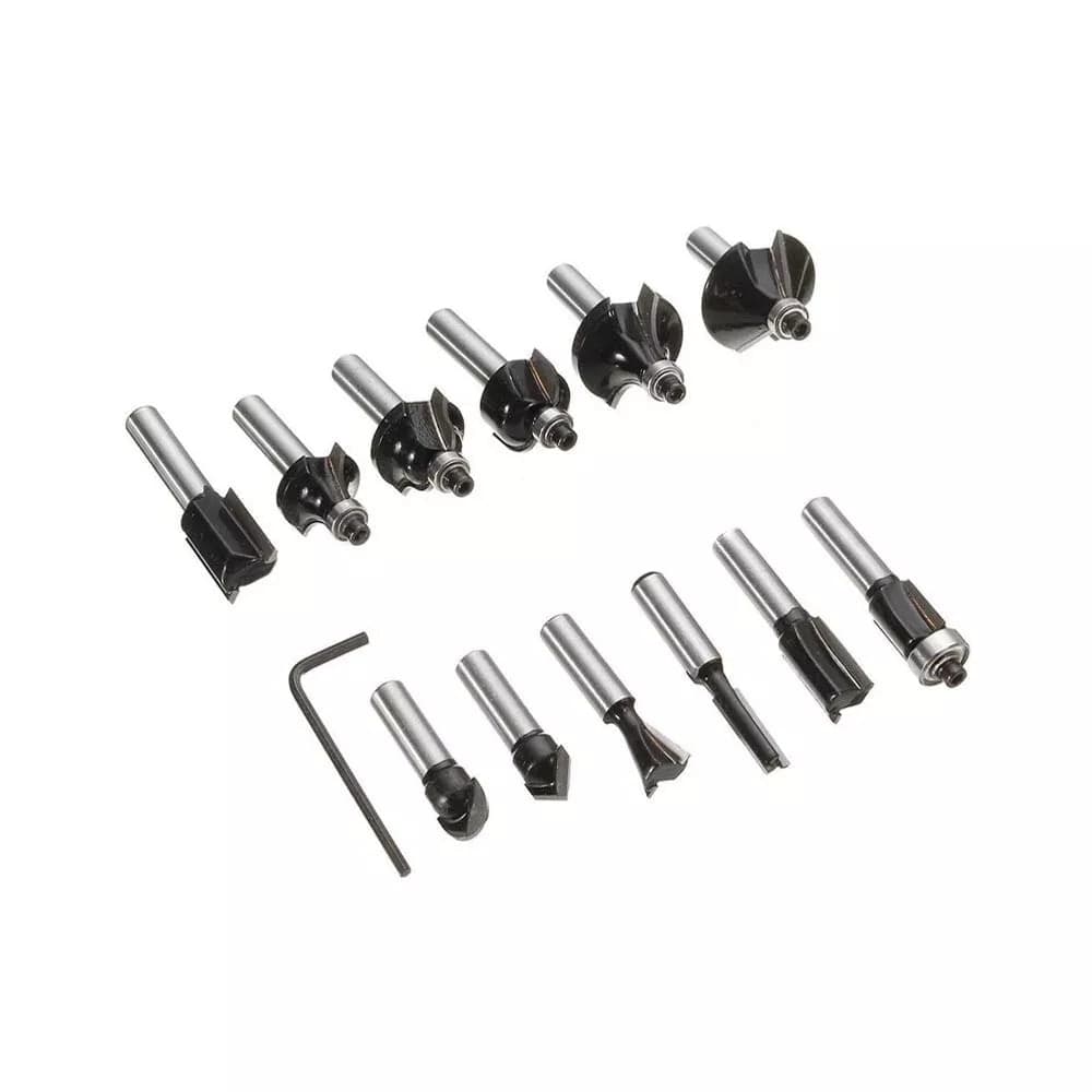 12 Frese Legno Gambo 6 Mm Fresa Per Scanalature Pantografo Decorazioni Cornici - 3