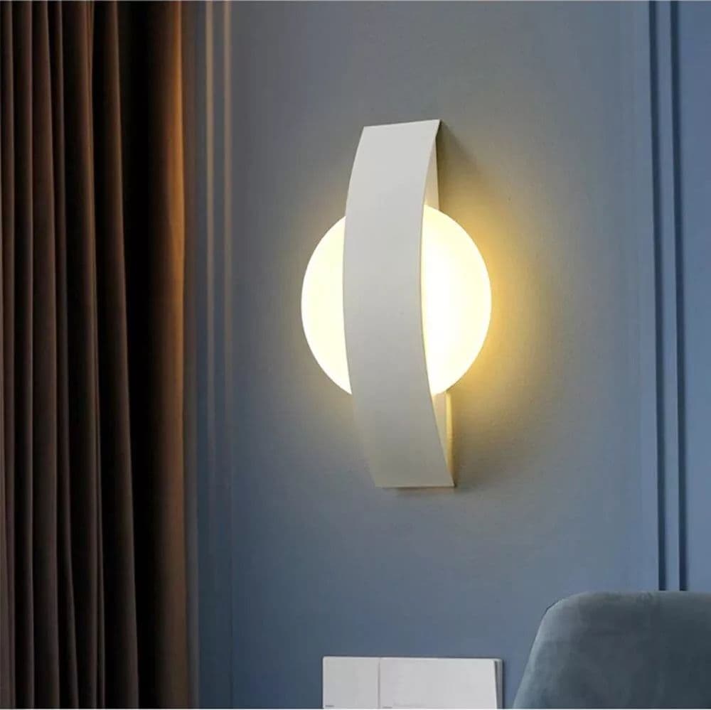 Applique Led 3 Colori Luce Bianca Calda Naturale Lampada Da Parete 8 W Moderno - 2