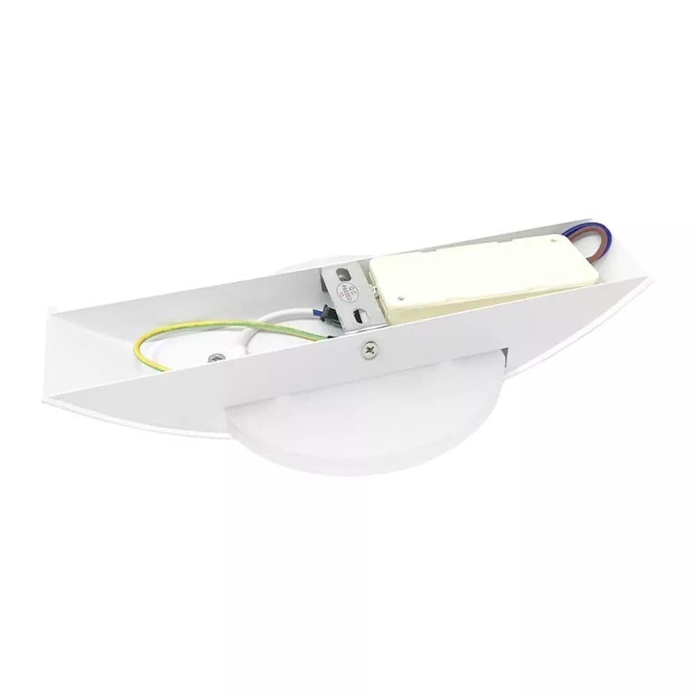 Applique Led 3 Colori Luce Bianca Calda Naturale Lampada Da Parete 8 W Moderno - 4