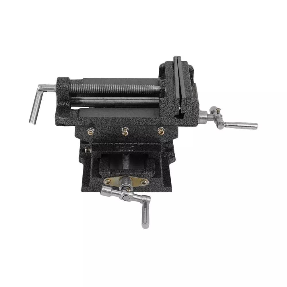 Morsa Croce 100 Mm 4" Regolabile Ganasce Per Trapano A Colonna Da Banco - 4