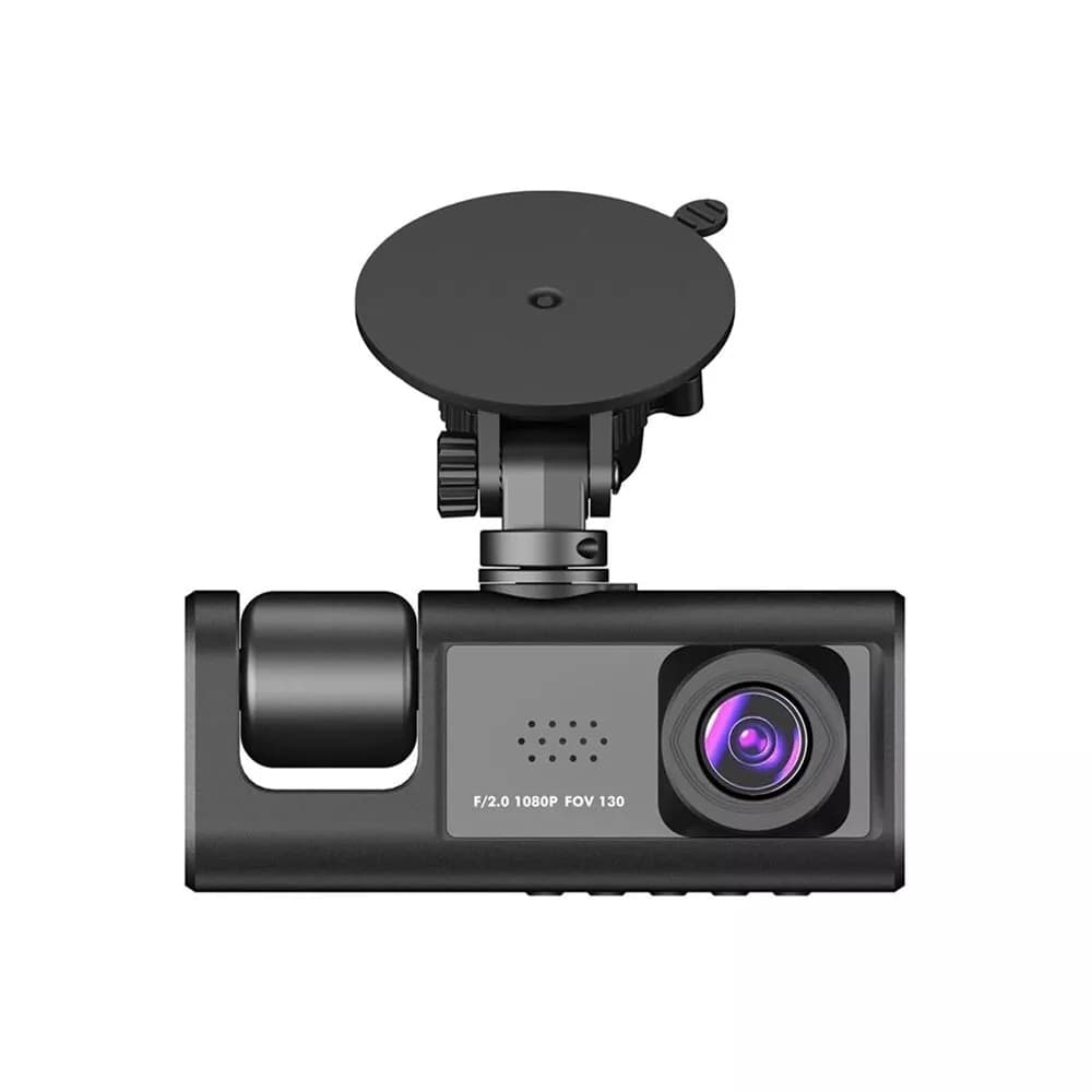 Telecamera Per Auto Dashcam Full Hd Dvr Car Video 3 Cam Da Retromarcia - 3
