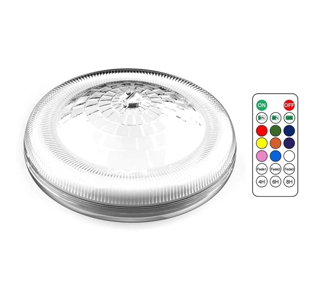 Lampada Led Rgb Pannello Solare Illuminazione Luce Galleggiante Per Piscina Ip67 - 5