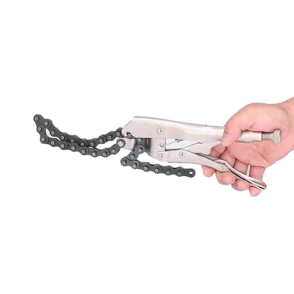 Pinza Con Catena Autobloccante Chiave Inglese Per Tubi Filtro Olio - 3