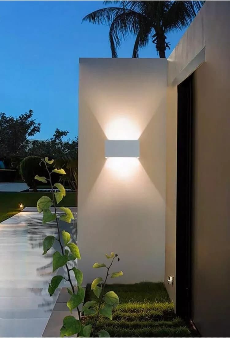 Applique Led Luce Naturale Lampada A Parete Doppia Emissione Faretto 24 W Bianco - 5