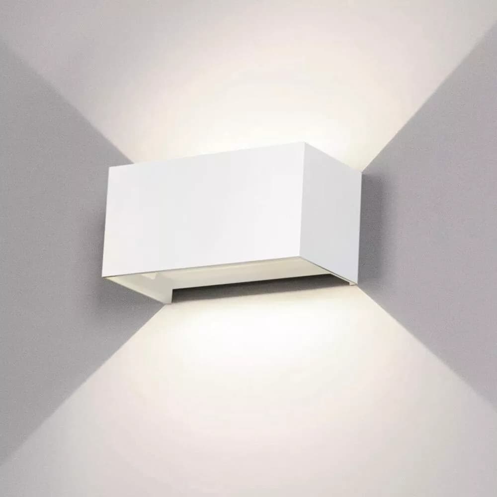 Applique Led Luce Bianca Lampada Da Parete Doppia Emissione Faretto 24 W Bianco - 2