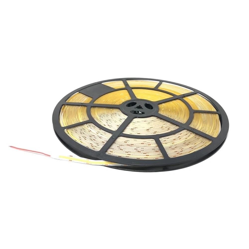 Striscia Led Cob Luce Calda Bobina 50 Metri 24 V Smd 500 Watt 3000k 8 Mm - 2