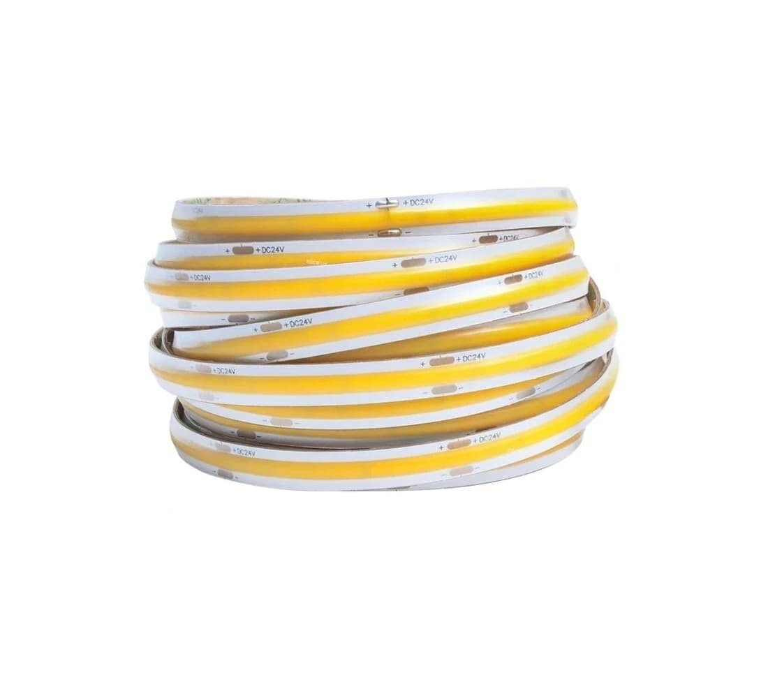 Striscia Led Cob Luce Bianca Bobina 50 Metri 24 V Smd 500 Watt 6500k 8 Mm - 3