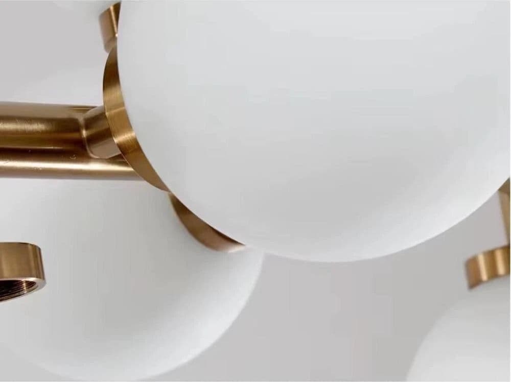 Kovalmax  Lampadario Moderno Bronzo 15 Sfere Pvc Infrangibile Design Soggiorno G9 - 4