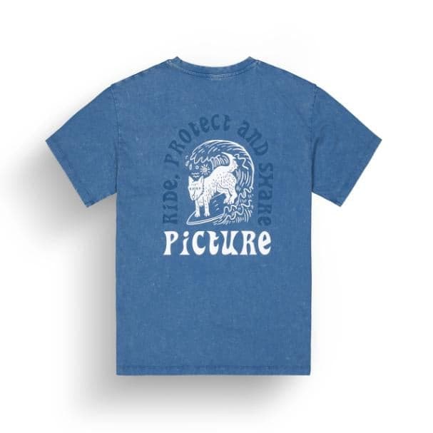 T Shirt Picture Pictureride Serenity Blue Wshd - 4