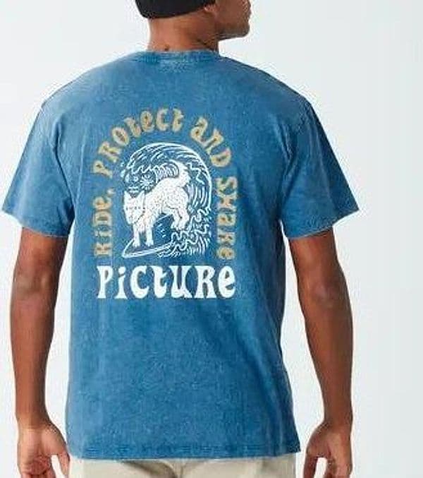 T Shirt Picture Pictureride Serenity Blue Wshd - 3