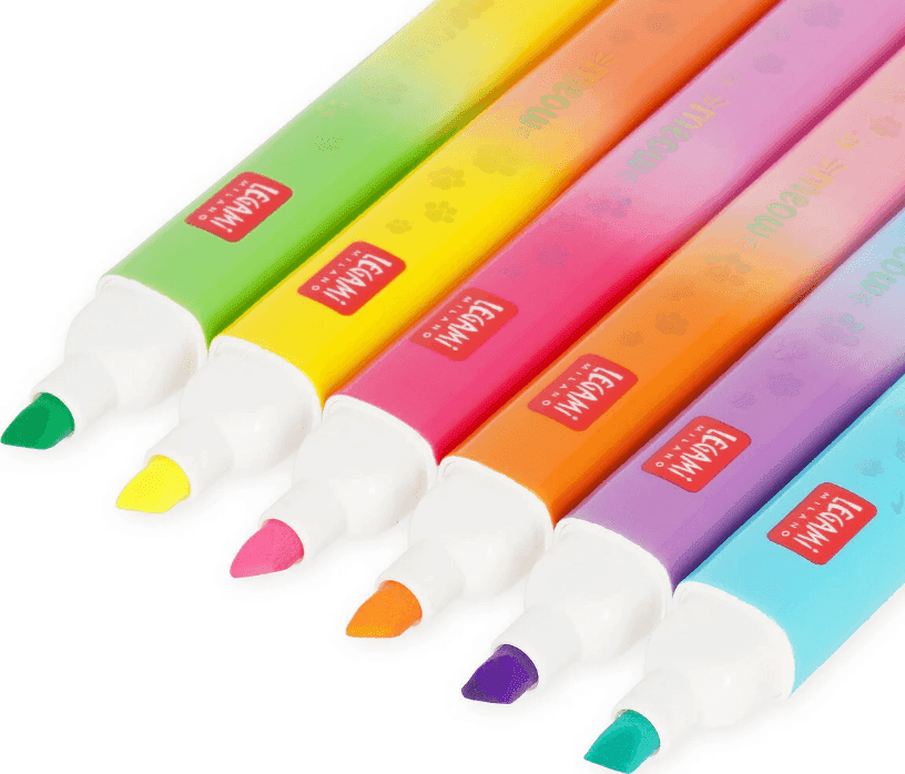 Legami - Set di 6 Evidenziatori Doppia Punta - Meow (MHL0002) - 2