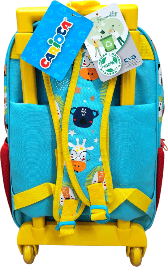 Carioca - Zaino Trolley per la scuola Animal Blue - 2
