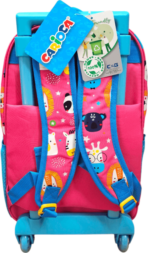 Carioca - Zaino Trolley per la scuola Animal Rosa - 2