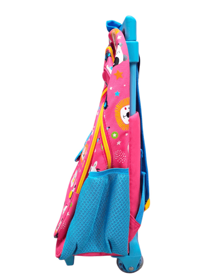 Carioca - Zaino Trolley per la scuola Animal Rosa - 3