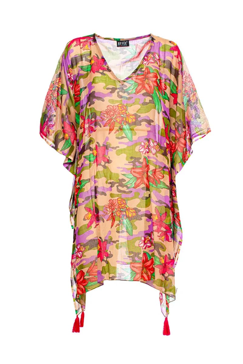 AYFEE | Kimono corto Camouflage &amp; Flowers - 2