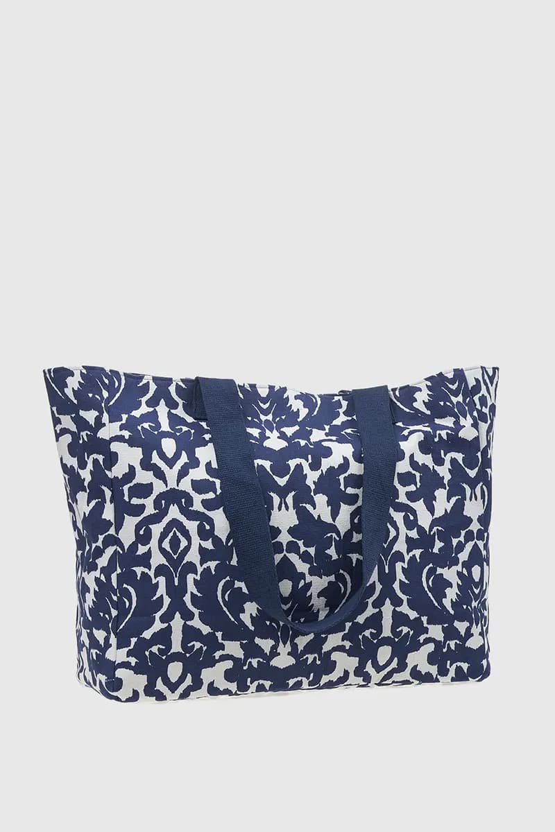 VERDE FASHION | Borsa mare in cotone fantasia cachemire - 2