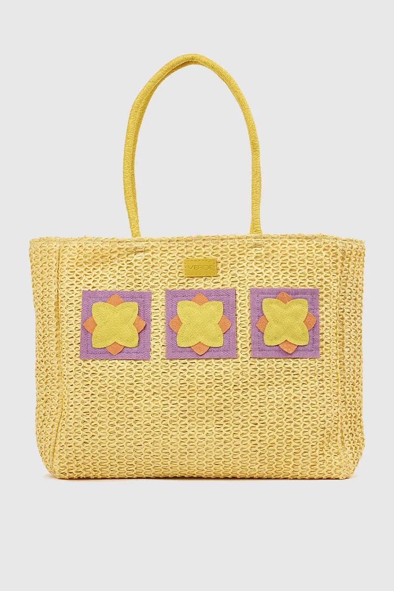 VERDE FASHION | Borsa mare in paglia con applicazioni - 10