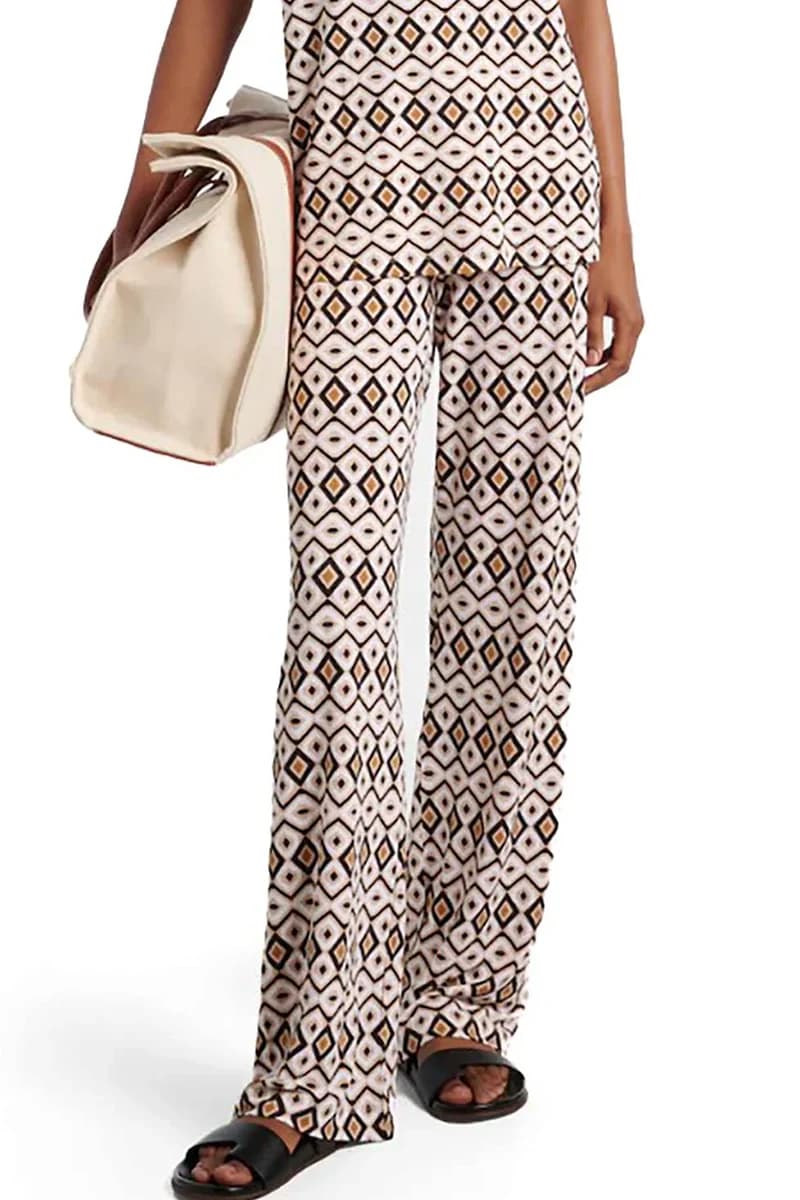 MAX MARA | Pantalone in jersey stampa geometrica - 14