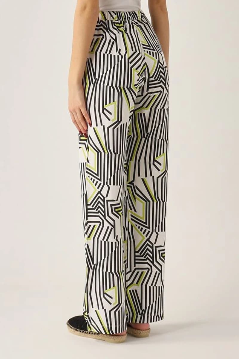 MAX MARA | Pantalone in jersey stampa geometrica - 2